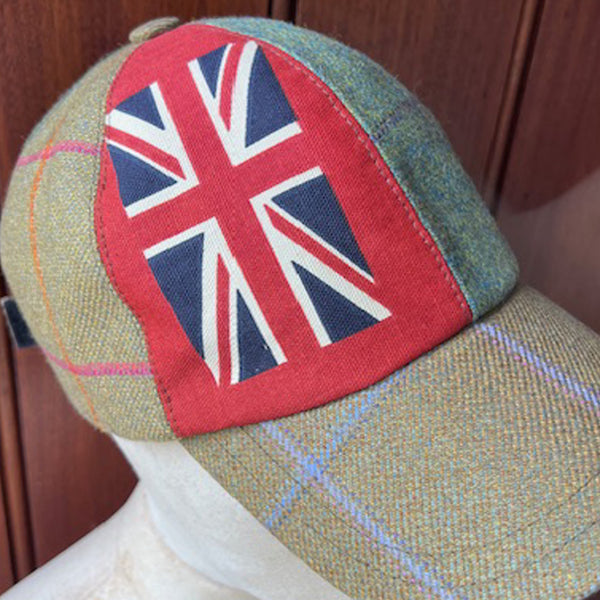 Patchwork Tweed Baseball Cap - unisex, one size fits all