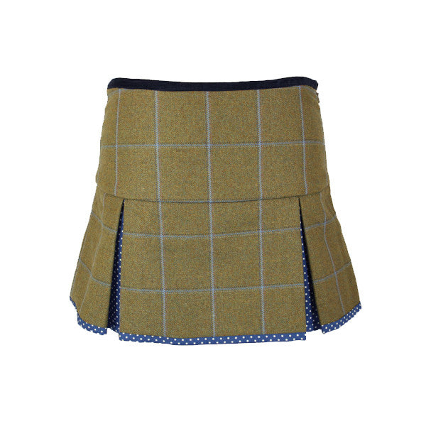 Aimee Tweed Skirt in Amber Royal