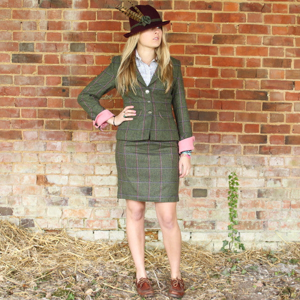 Hazel Tweed Skirt in Belle