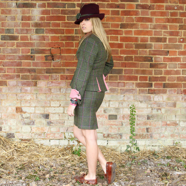 Hazel Tweed Skirt in Belle