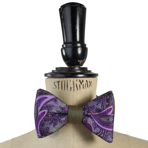 Bow Tie - Purple Paisley