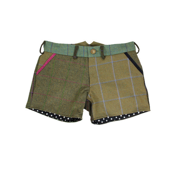 Penny Patchwork Tweed Shorts