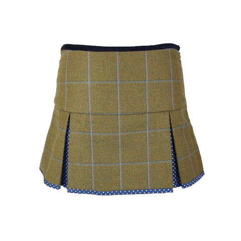 Aimee Tweed Skirt in Amber Royal