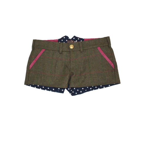Livibum Tweed Shorts in Coral