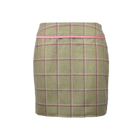 Larissa Tweed Skirt in Gooseberry