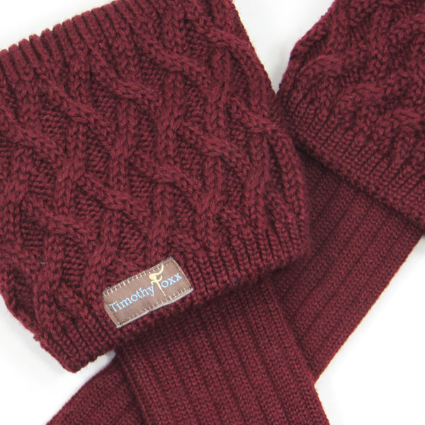 Shooting Socks in Burgundy