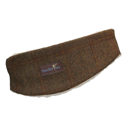 Tweed Ear Warmer in Chocolate