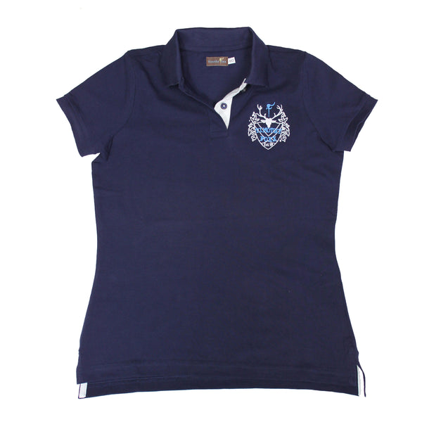 'Covid19 You Can Now Foxx Off' Polo in Navy