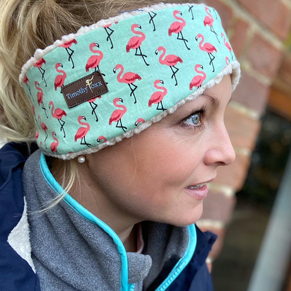 Flamingo Ear Warmer in NEW MINT