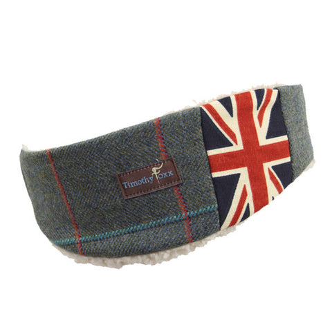 Union Jack Tweed Ear Warmer in Harmony