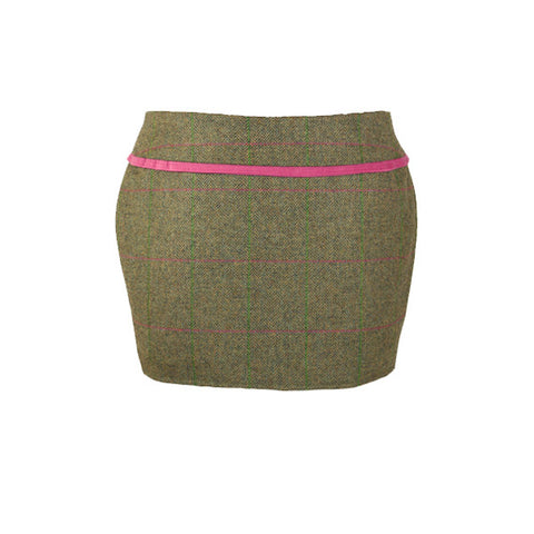 Holly Tweed Skirt in Coral