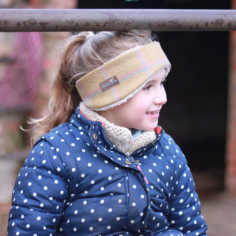 Children's Earwarmer in Wheat Tweed