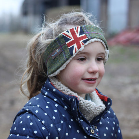 Children's Earwarmer in Union Jack Belle