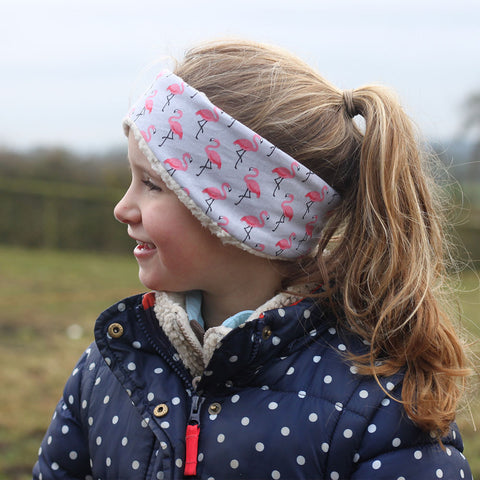 Children's Earwarmer in Flamingo