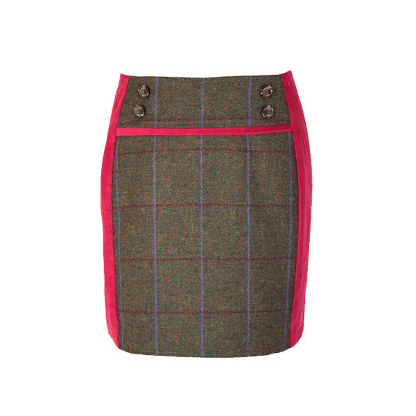 Ruby Tweed Skirt in Duchess