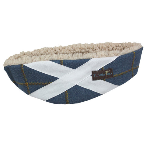 Scottish Flag Ear Warmer in Foxglove