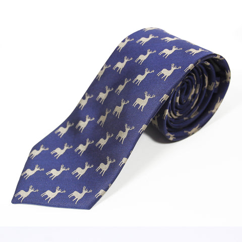 Silk Tie - Stags